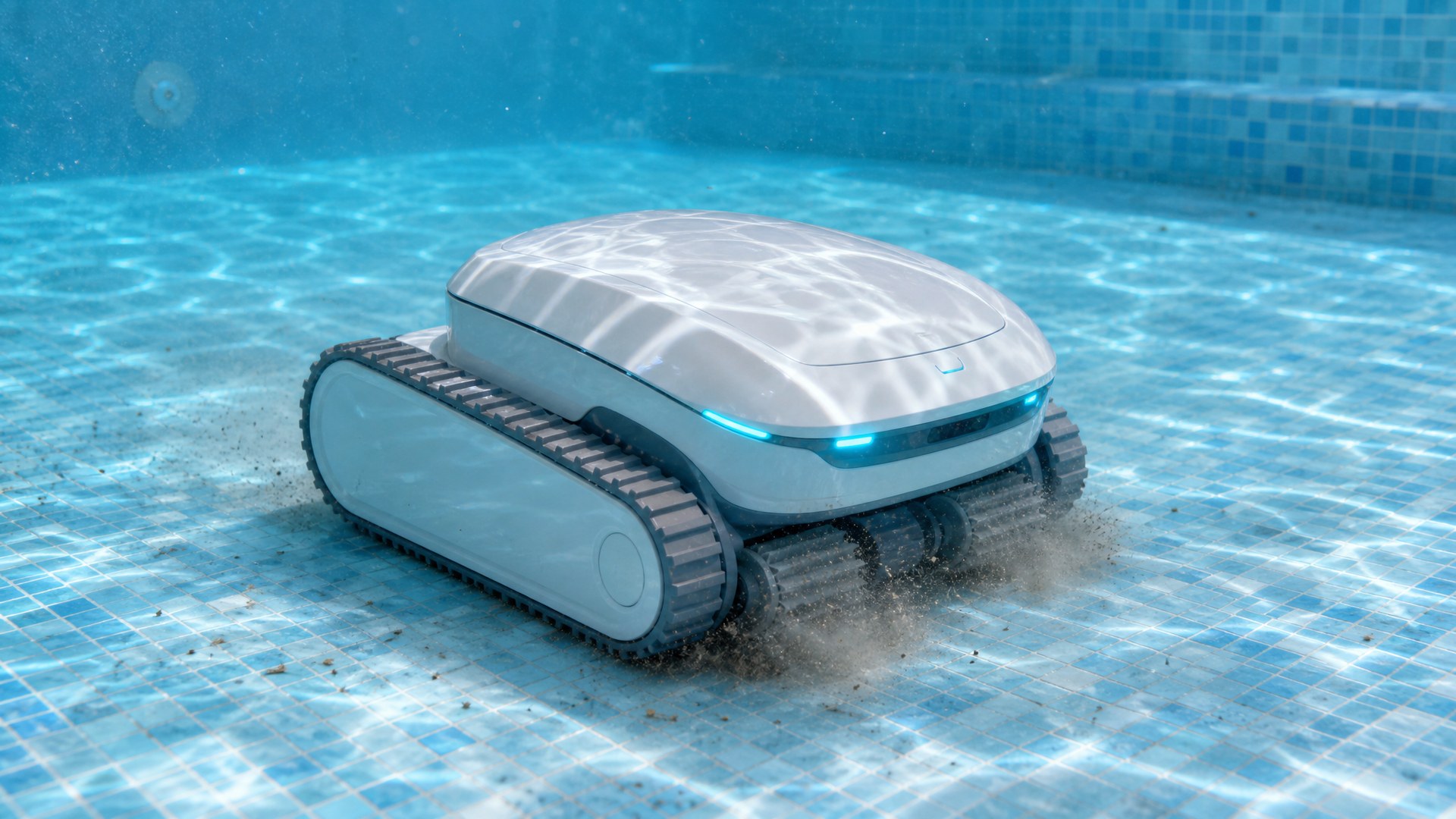 Cecotec Conga Pooldroid 10000 opinioni — mentre pulisce il fondo di una piscina residenziale