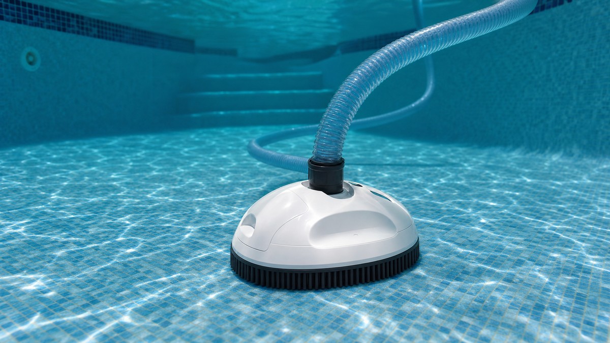 Hayward Navigator V-FLEX recensione — pulisce il fondo di una piscina collegato allo skimmer