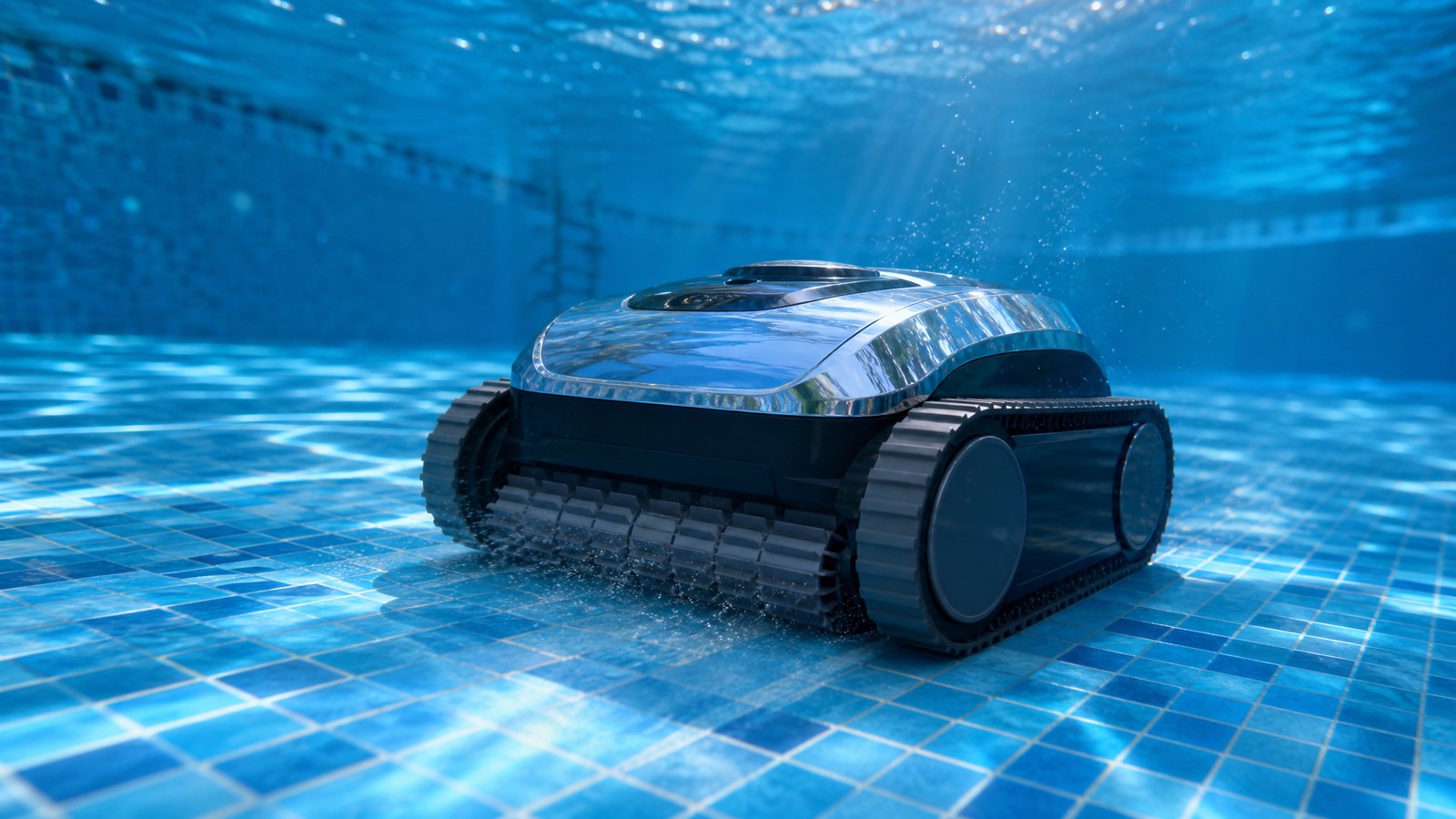 WYBOT C1 opinioni — pulisce il fondo di una piscina con trazione 4WD